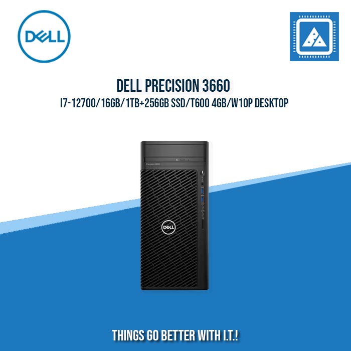 DELL PRECISION 3660 I7-12700/16GB/1TB+256GB SSD/T600 4GB/W10P DESKTOP DELL PRECISION 3660 I7-12700/16GB/1TB+256GB SSD/T600 4GB/W10P DESKTOP